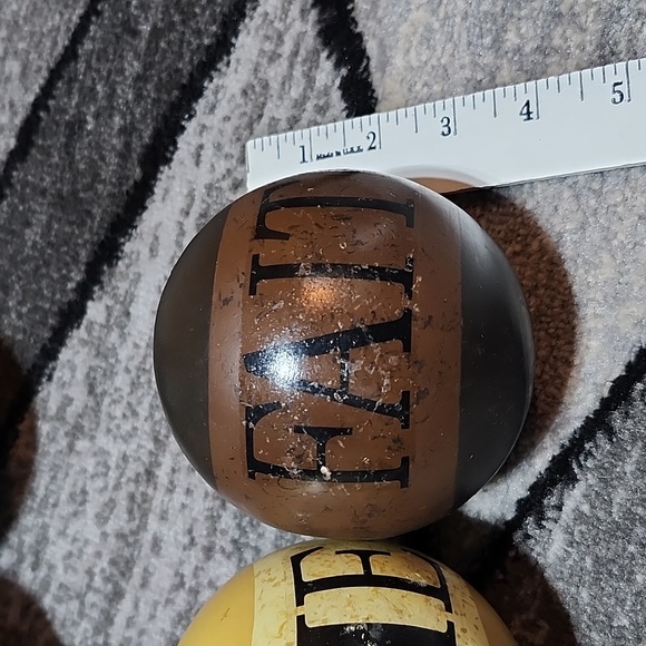 KOHL'S DECORATIVE BELIEVE LOVE FAITH HOME SPHERES BALLS FOR BOWL VASE CENTERPIEC - Picture 11 of 13